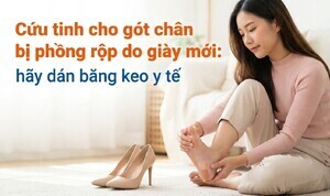 Cứu tinh cho gót chân bị phồng rộp do giày mới: hãy dán băng keo y tế