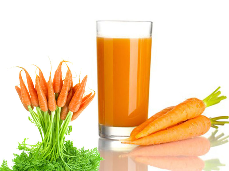 Nước detox giảm cân với sinh tố cà rốt