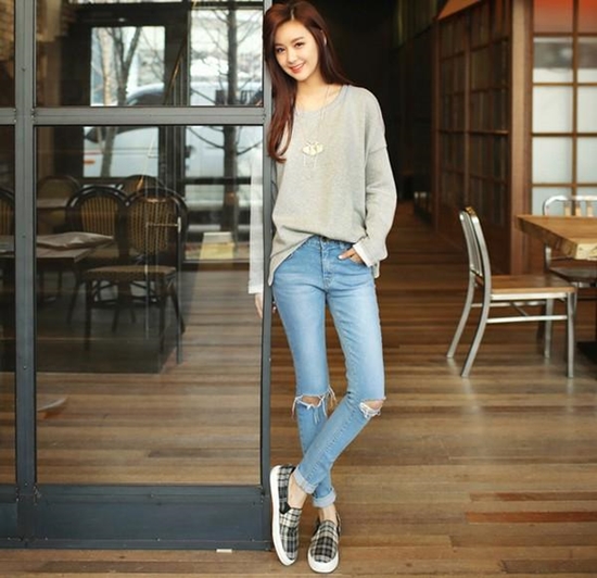giày slip on cá tính