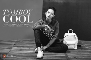 Mới lạ với kiểu kết hợp đồ thành phong cách tomboy